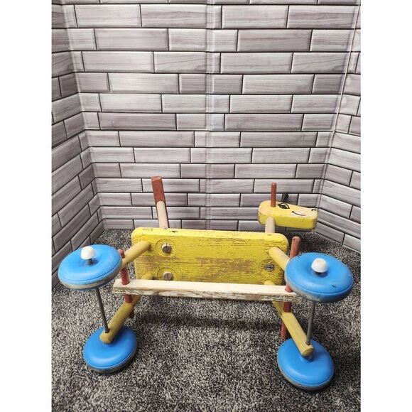 Vintage Playskool Ride On Rolling Giraffe